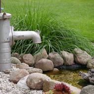 Grass Fountain Water