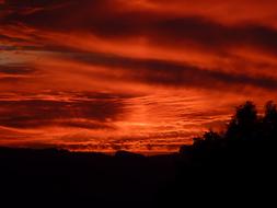 Red Sunset at Sky