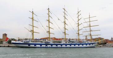 large resort ship at sea