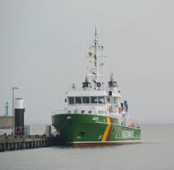 big ship in a cold sea