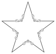 elegant flourish floral decorative