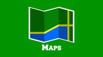map green graphic miniature