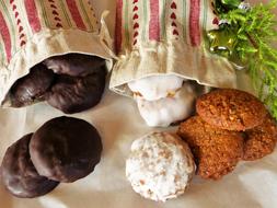Sweet delicious cookies in a package