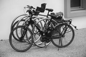 Bicycles Two Wheels Black And