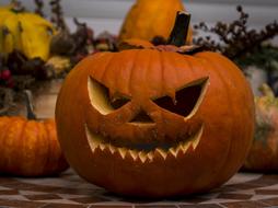 intimidating halloween pumpkin