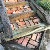 Garden Steps Brickwork Landscape