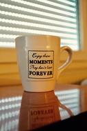 coffee mug on the table