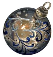 christmas bauble metallizer art