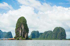 Limestone Cliff Natural Phang Nga