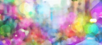 banner with colorful light effect
