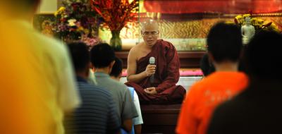 photo of Theravada Buddhism Monk Blessing