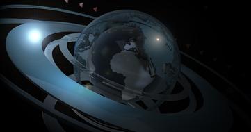 digital model of the planet Earth