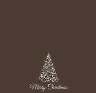 merry christmas tree card