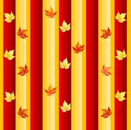 autumn fall leaves vertical drawing