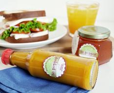 delicious sauce in a bottle