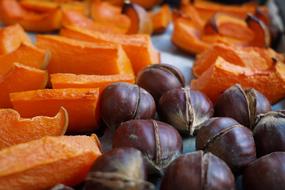 roasted pumpkin and nuts