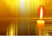 background christmas candle gold drawing
