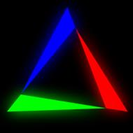 colored triangle lines