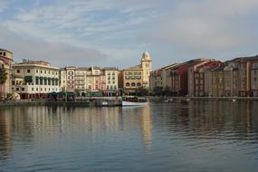 Landscape of Water Hotel city