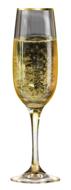 sparkling champagne in a glass
