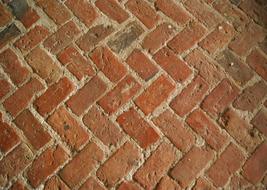 brick pavement as background