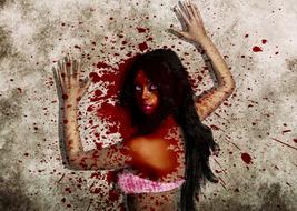 blood splatter horror