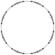 abstract art border decorative
