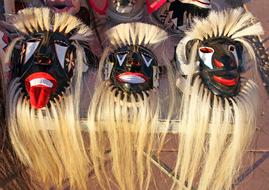 Ceremonial indian masks
