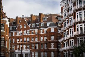 brick buildings in central London