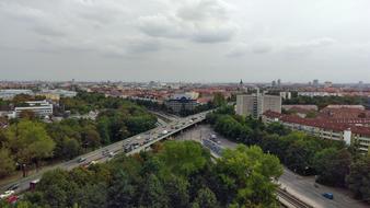 photo of a road junction in Munich