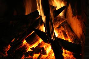 Fire Hot Wood