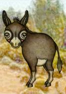 illustration of the donkey