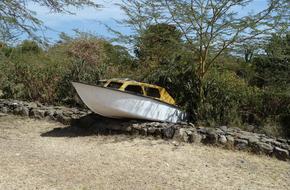 Transport Boat Stranded