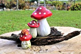 Mushroom Ceramic Figures decoration