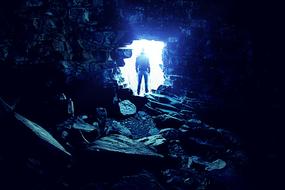 Man Only in Tunnel