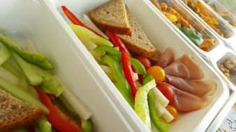 Healthy vegetables with meat