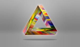 triangle abstract background drawing