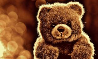 clipart of Bear Teddy Soft Toy Stuffed