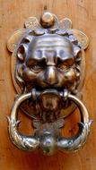 old iron door handle