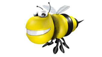 bees cartoon 3d drawing