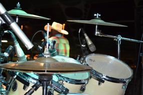 musical instruments before concert