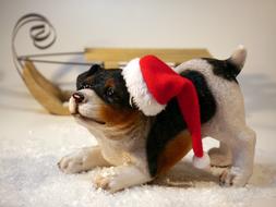 Christmas Dog Santa