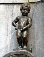 Manneken Pis Statue in Brussels