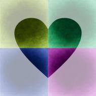 background heart pattern drawing