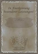 Decorative certificate with patterns