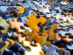 pile of colorful Puzzle pieces