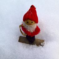 Christmas toy in the snow
