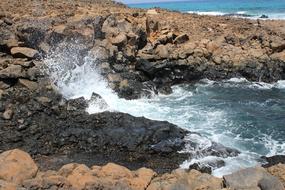 Waves Rocks Ocean