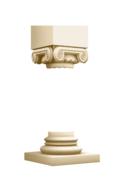 top and bottom parts of column, base and capital