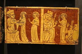 medieval stone painting
